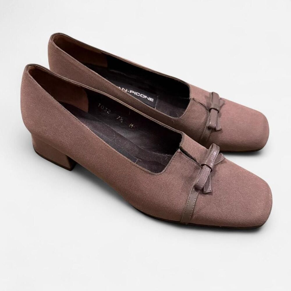 Evan Picone Vintage Women's Brown kitten heels 7.5